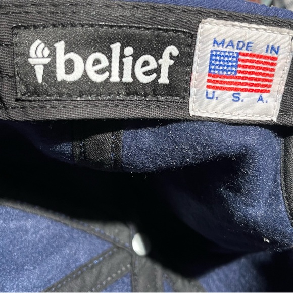 Belief NYC Wool Lined Cap Hat Blue - Picture 4 of 4